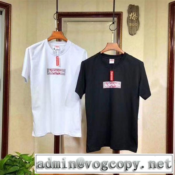 2018春夏新作 流行っている Supreme&CUCCI 半袖Tシャツ シュプリーム SUPREME 4色可選