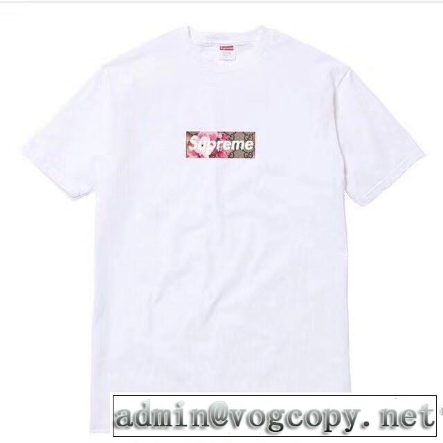 2018春夏新作 流行っている Supreme&CUCCI 半袖Tシャツ シュプリーム SUPREME 4色可選