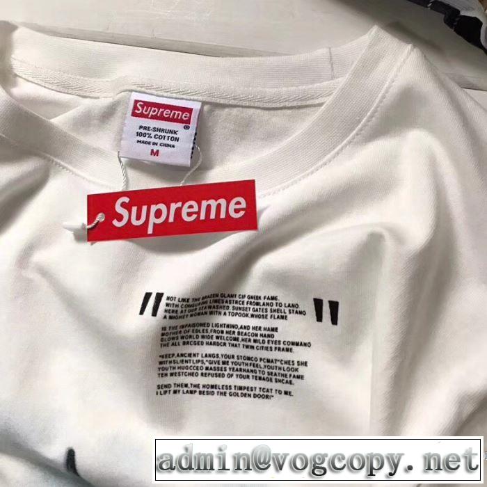 高品質なシュプリーム SUPREME半袖Tシャツ 2色可選 自然な肌触り 2018春夏新作
