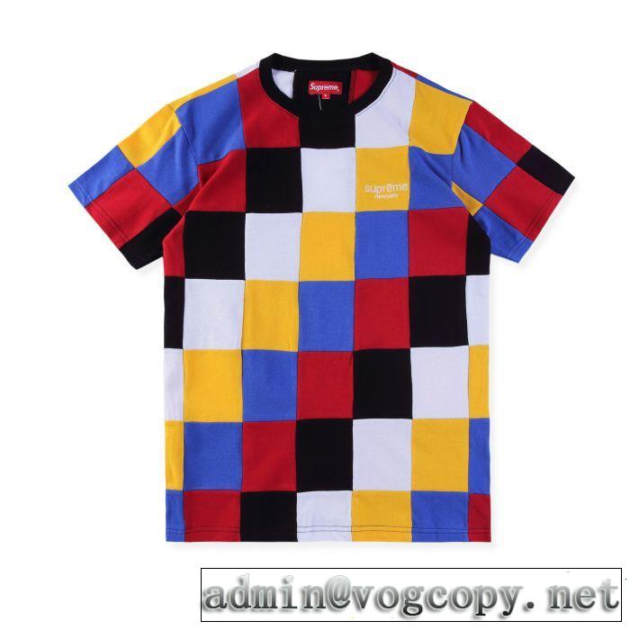  Supreme18FW Patchwork Pique Tee SALE品追加 Tシャツ/半袖 2色選択可流行の注目ブランド