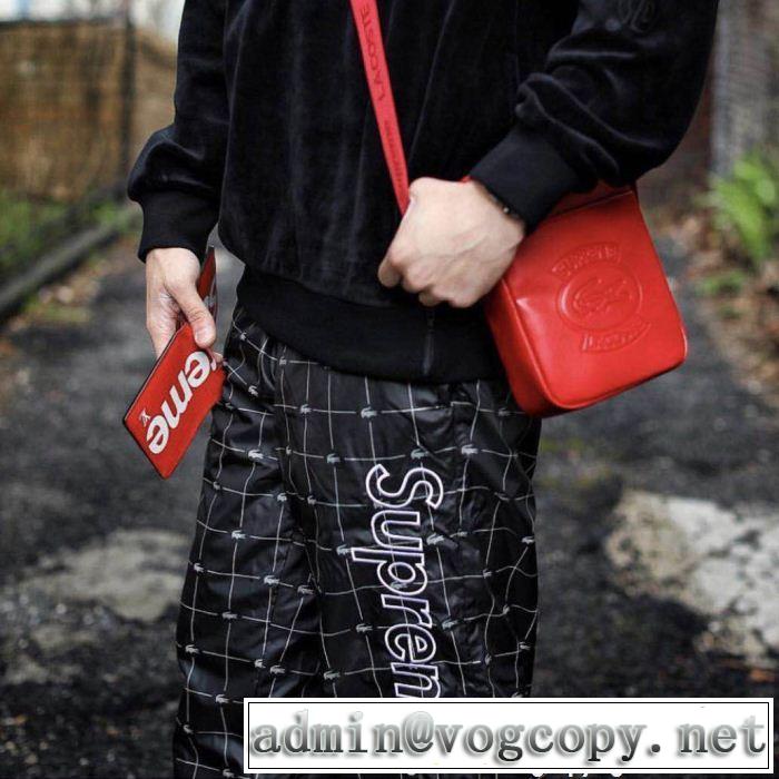  売上ランキング1位 Supreme 18SS Lacoste Reflective Grid Nylon Track Pantスエットパンツ