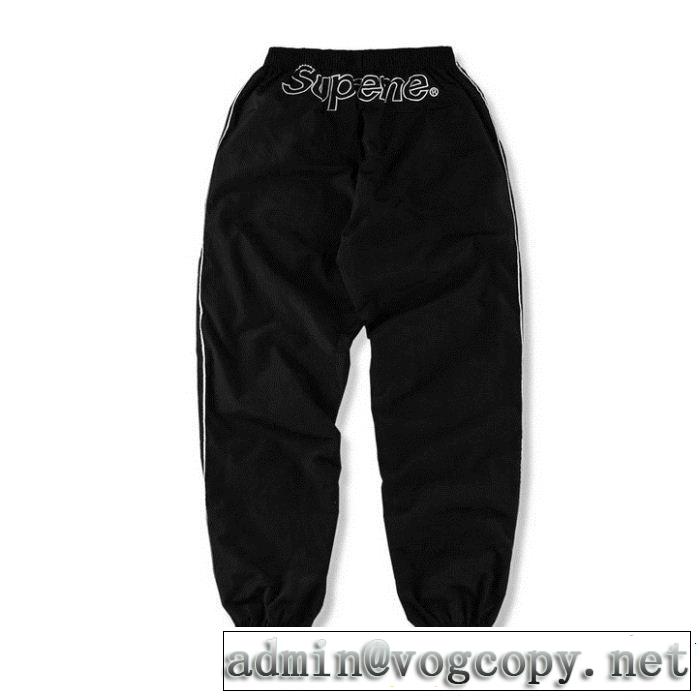 秋冬大活躍 3色選択可 スエットパンツ SUPREME 18FW PIPING TRACK超目玉新作