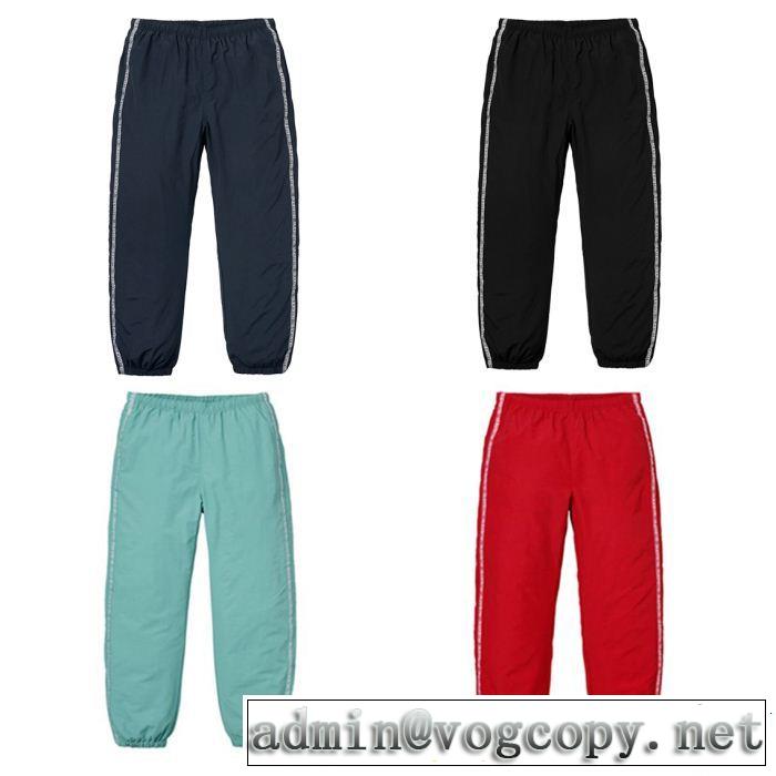  Supreme Tonal Taping Track Pant 18AW 4色選択可 大人カジュアルスエットパンツ 美品*入手困難