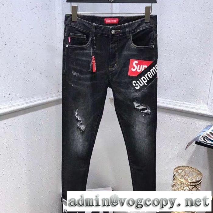 流行の注目ブランド 期間限定セール ファッションの最先端！ SUPREME シュプリーム デニムパンツ