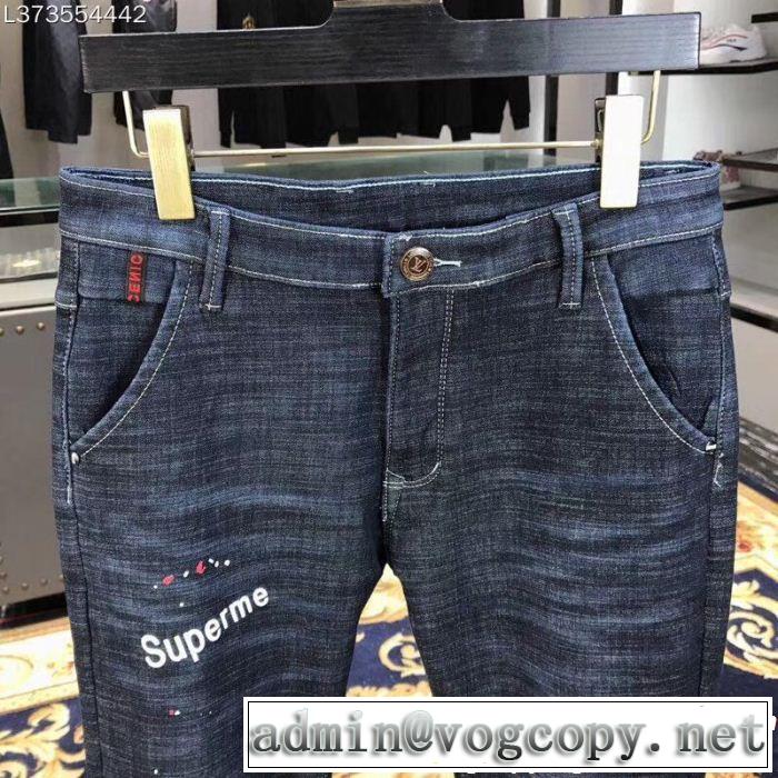 2018年人気満々のブランド 上品でファッション 秋冬トレンド SUPREME シュプリーム デニムパンツ