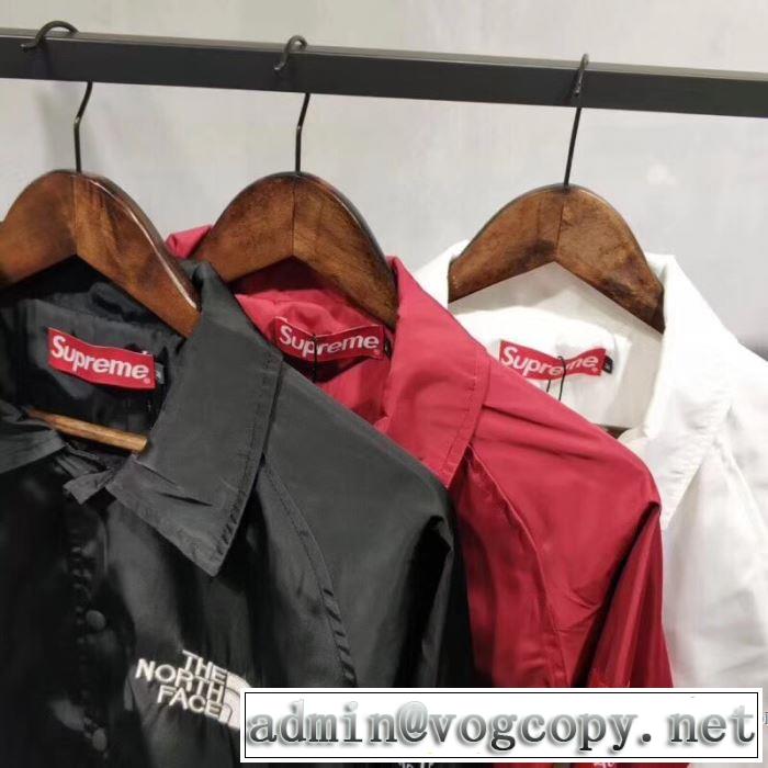 高級感を演出するSUPREMEシュプリームジャケットメンズスーパーコピージップアップパーカーブルゾンブラック、ホワイト、赤色3色
