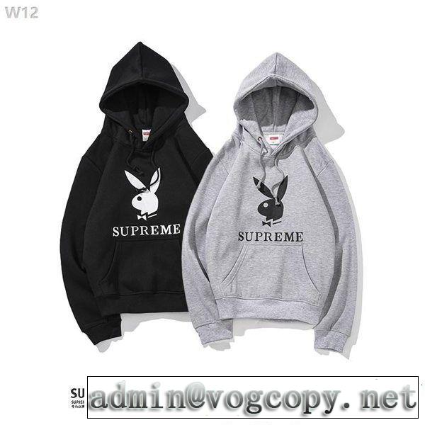  18ＳＳ美品 supreme &playboy 希少性の高い パーカー 2色可選 ファッションの最先端！