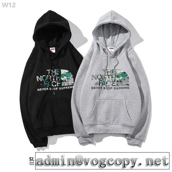 2018年秋冬シーズン supreme &The North Face  芸能人愛用 2色可選 パーカー 大流行中