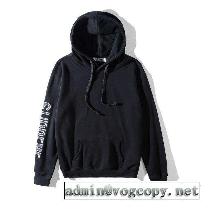  現代的な印象 SUPREME 3色選択可 シュプリーム大人っぽい パーカー稀少*入手困難