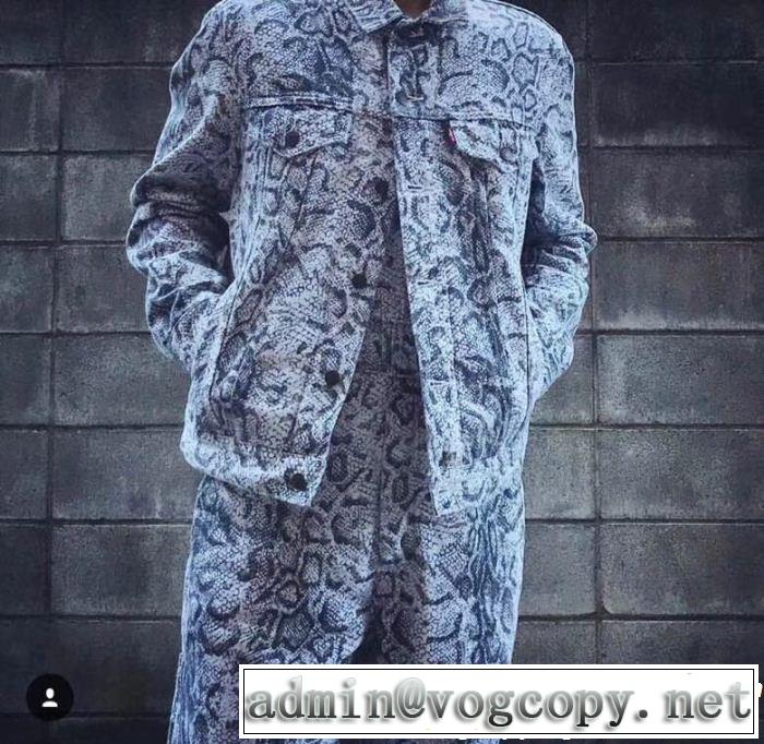 高感度アイテム18fw supreme X levi's パーカー今年っぽくNEWファッショントップス
