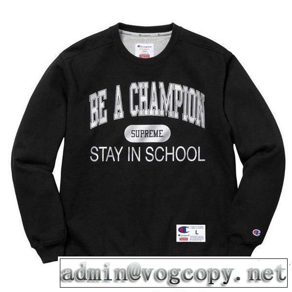 SUPREME シュプリーム 秋の定番 多色可選 SUPREME x CHAMPION 18ss STAY IN SCHOOL 2018年秋冬シーズン