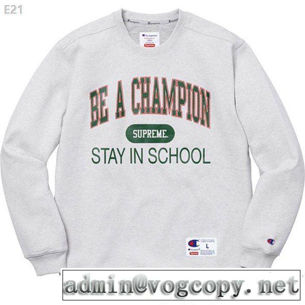 SUPREME シュプリーム 秋の定番 多色可選 SUPREME x CHAMPION 18ss STAY IN SCHOOL 2018年秋冬シーズン