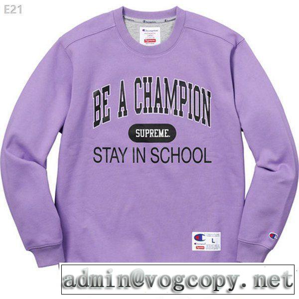SUPREME シュプリーム 秋の定番 多色可選 SUPREME x CHAMPION 18ss STAY IN SCHOOL 2018年秋冬シーズン