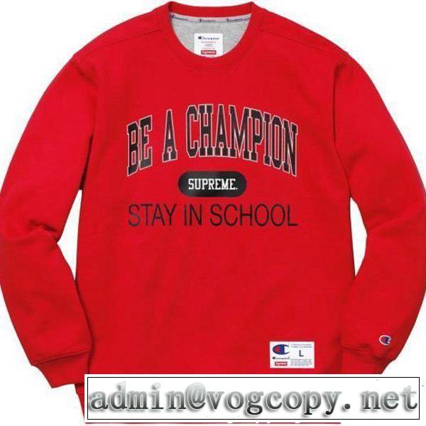 SUPREME シュプリーム 秋の定番 多色可選 SUPREME x CHAMPION 18ss STAY IN SCHOOL 2018年秋冬シーズン