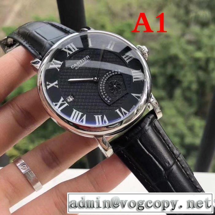 新商品！2018春夏新作 4色可選 カルティエ CARTIER 男性用腕時計 一味違うケーブル編みが魅力満点