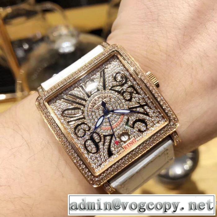 高級ダウンのフィルパワーについて 2018春夏新作 フランクミュラー FRANCK MULLER 男性用腕時計 4色可選