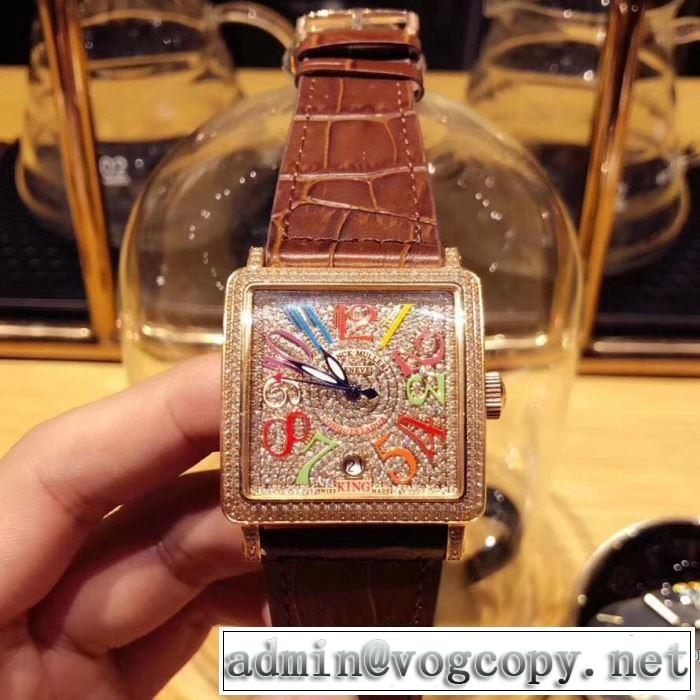 高級ダウンのフィルパワーについて 2018春夏新作 フランクミュラー FRANCK MULLER 男性用腕時計 4色可選