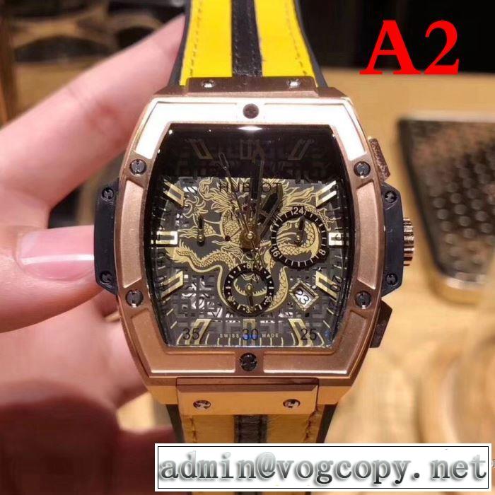 お買い得本物保証 2018春夏新作ウブロ HUBLOT個性派 男性用腕時計3色可選
