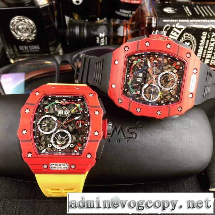 有名人同じアイテム 男性用腕時計リシャールミル2018年人気満々のブランド RICHARD MILLE 3色可選