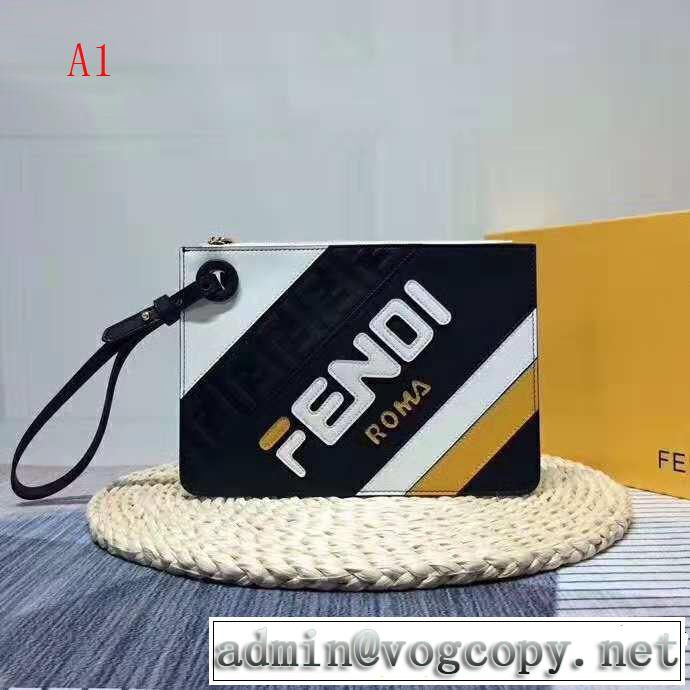  4色可選  秋冬トレンド フェンディ FENDI ポーチ 人気デザインで欲しい 