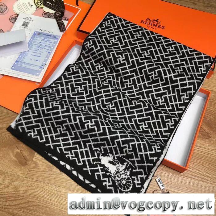  HERMES 超お買い得 ロングマフラー 2018年人気満々のブランド 2色可選 エルメス