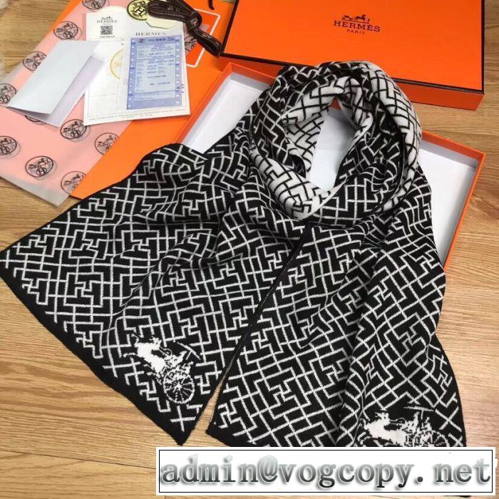 HERMES 超お買い得 ロングマフラー 2018年人気満々のブランド 2色可選 エルメス