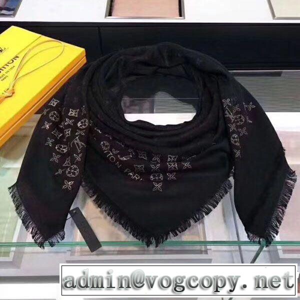 2018年秋冬入荷 ルイ ヴィトン稀少*入手困難  LOUIS VUITTON ロングマフラー 華やかさ満点