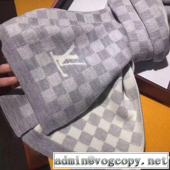 2018【SALE！】 LOUIS VUITTON 在庫を確保 チェック柄 ルイ ヴィトンロングマフラー 2色可選