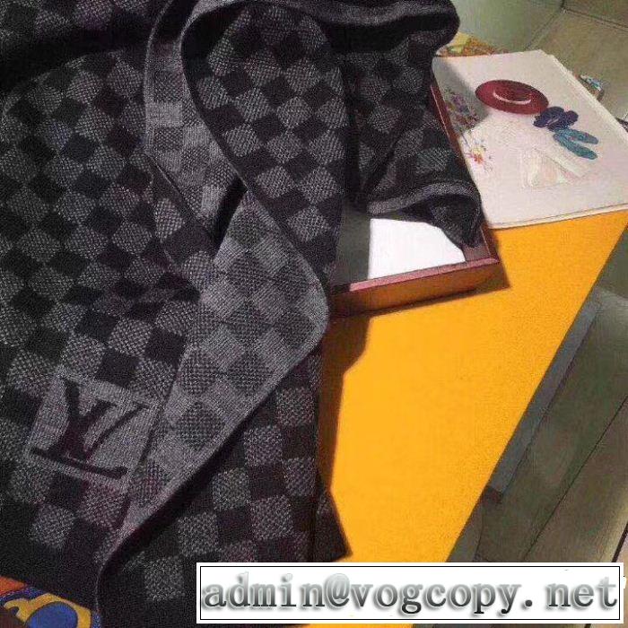 2018【SALE！】 LOUIS VUITTON 在庫を確保 チェック柄 ルイ ヴィトンロングマフラー 2色可選