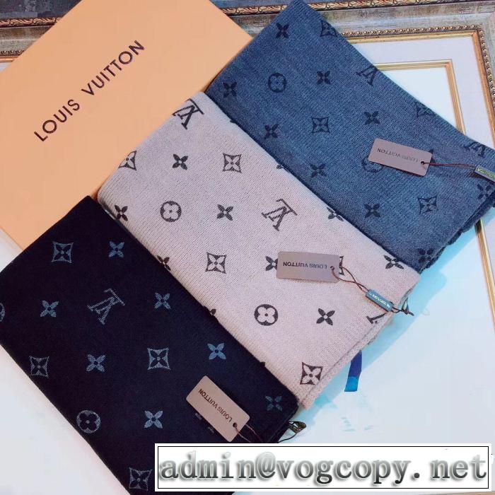 2018年秋冬入荷 ロングマフラー 3色可選モデル大絶賛 ルイ ヴィトン今年人気定番 LOUIS VUITTON