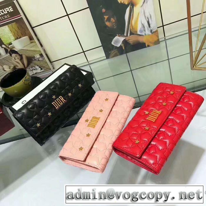 魅力ファッション　 2018春夏新作ディオール DIOR 長財布3色可選