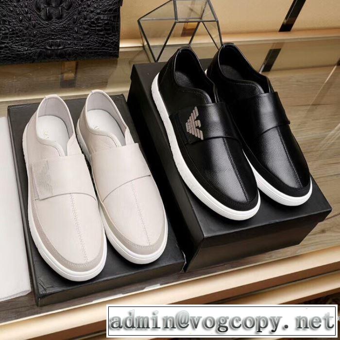 2018最安値！アルマーニ ARMANI 2色可選 カジュアルシューズSALE品追加