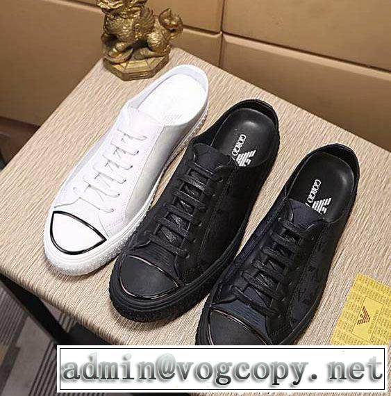 3色可選 カジュアルシューズ 2018年春夏シーズン 定番品質保証 アルマーニ ARMANI