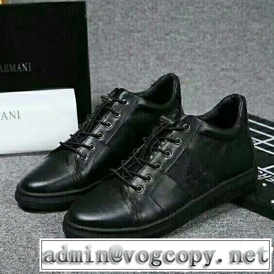 2018秋冬期間限定 アルマーニ いまが替え時!! ARMANI スニーカー、靴 2色可選大人モード