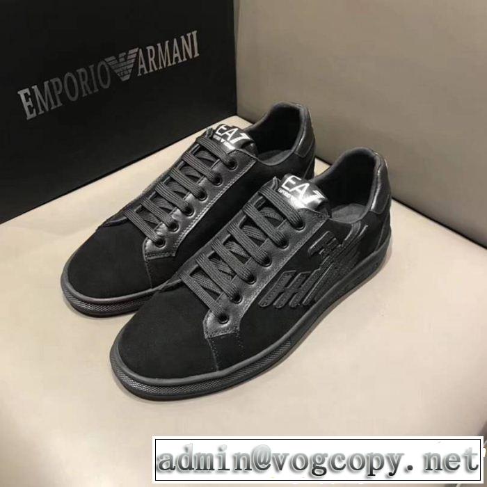 スニーカー、靴 軽量で疲れにくい2018人気度高めの新作 最短翌日着アルマーニ ARMANI