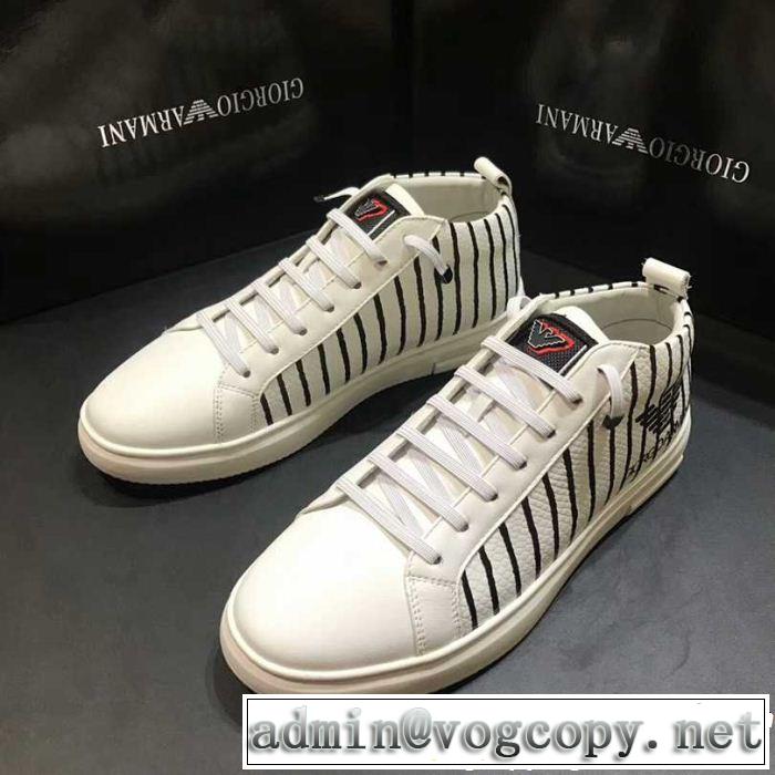 毎日でも使える人気商品 アルマーニ ARMANI 2019年春の新作続々 カジュアルシューズ  2色可選