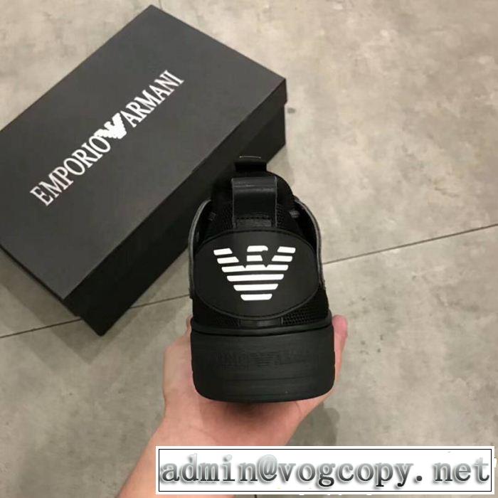 2019新作/送料込 アルマーニ ARMANI 絶対安いです ランニングシューズ 3万円以内新作商品 2色可選