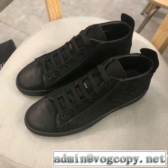 アルマーニ VIPセール限定品 ARMANI 高い人気アイテム ハイトップシューズ 2019新作セール
