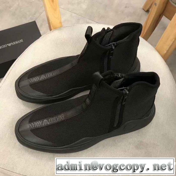  限定的新作入荷 アルマーニ ARMANI 年末年始売切必至 ハイトップシューズ SALE年末年始限定 