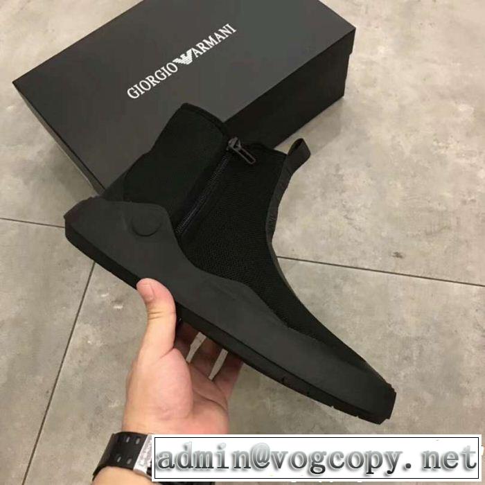 限定的新作入荷 アルマーニ ARMANI 年末年始売切必至 ハイトップシューズ SALE年末年始限定