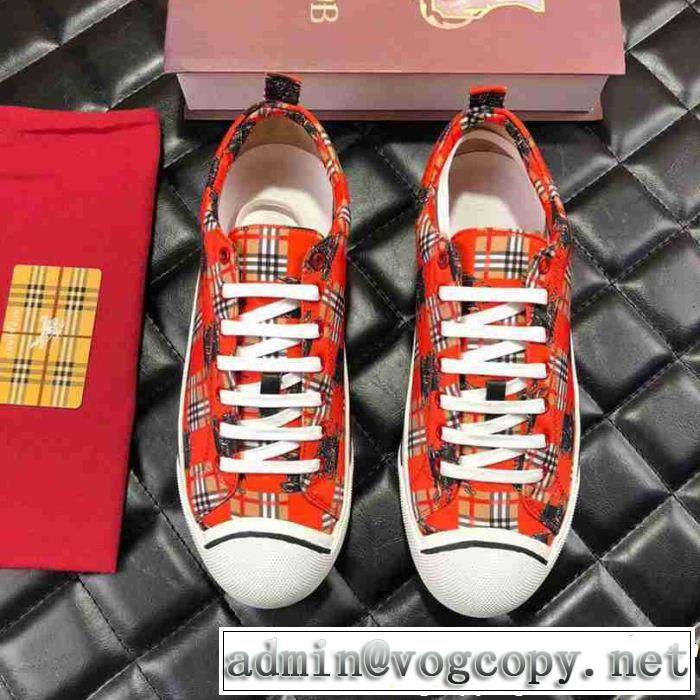 流行の注目ブランド BURBERRY バーバリー ハイトップシューズ 2色可選 今年人気定番 秋冬トレンド