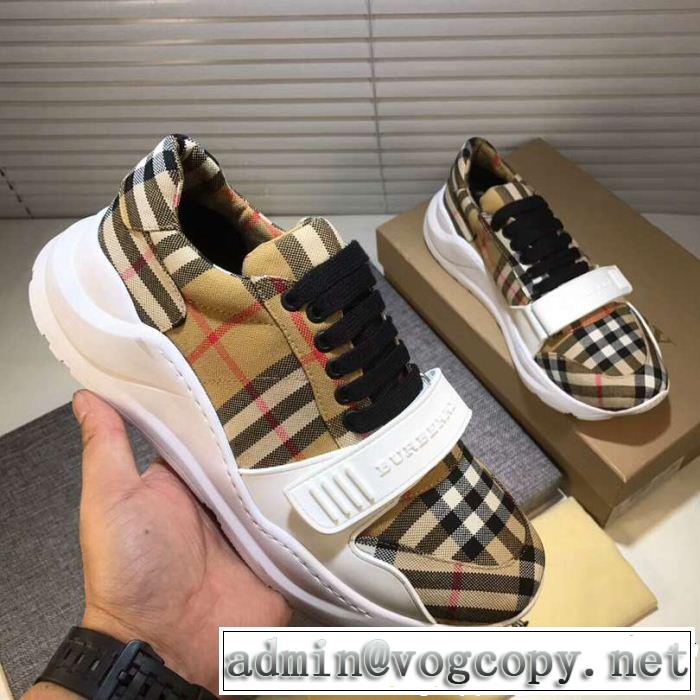 ハイトップシューズ 格好良いアイテム 今季大人気新作登場 超定番人気 BURBERRY バーバリー