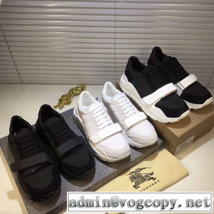BURBERRY バーバリー ハイトップシューズ ファッションの最先端！ 上品でファッション 3色可選
