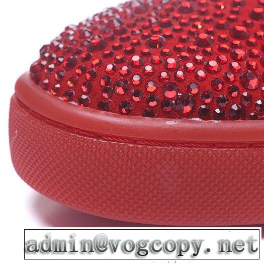真っ赤ルブタンコピーメンズChristian Louboutinローカットスリッポンスニーカーシューズ最終数量限り！