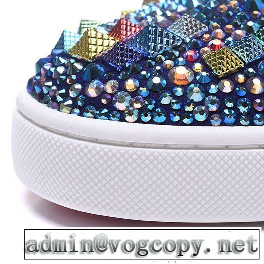 注目されるChristian Louboutinルブタン偽物ハイカットスニーカー上質な素材採用スパイクメンズシューズ
