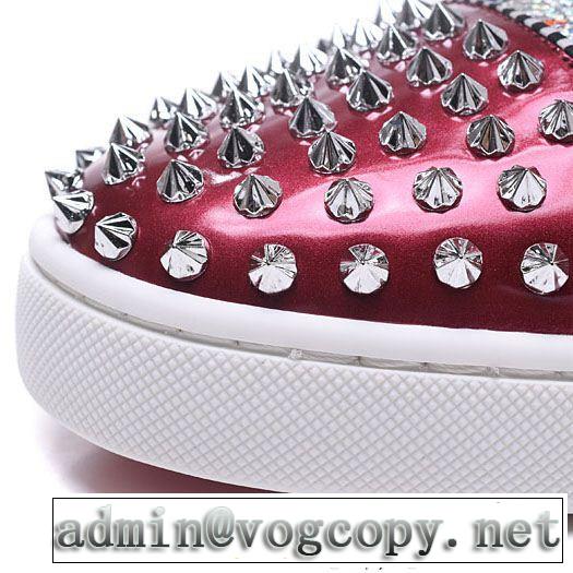 超限定即完売Christian Louboutinルブタンコピースパイク付きメンズハイカットシューズスニーカー靴