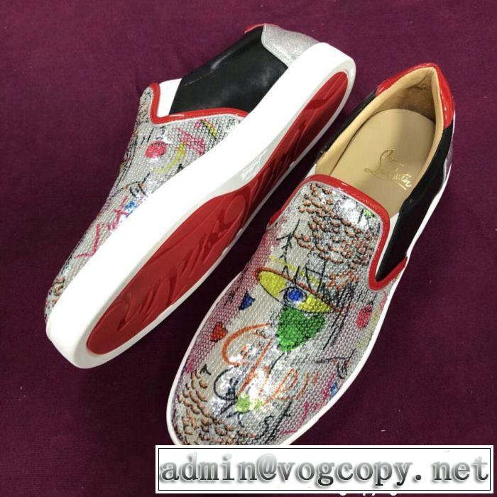 圧倒的人気新着 カジュアルシューズ スリップオン クリスチャンルブタン Christian Louboutin スニーカー、靴 2018新品入荷