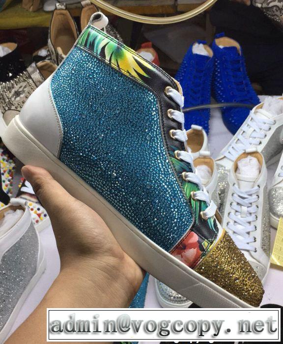  今季新作登場 クリスチャンルブタン Christian Louboutin スニーカー、靴 ハイトップシューズ 上品でベーシック