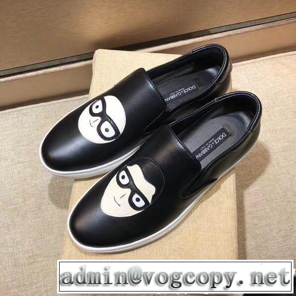 目前の注目ブランド ドルチェ＆ガッバーナ スリップオン2018最高ランキング Dolce&Gabbana 2色可選