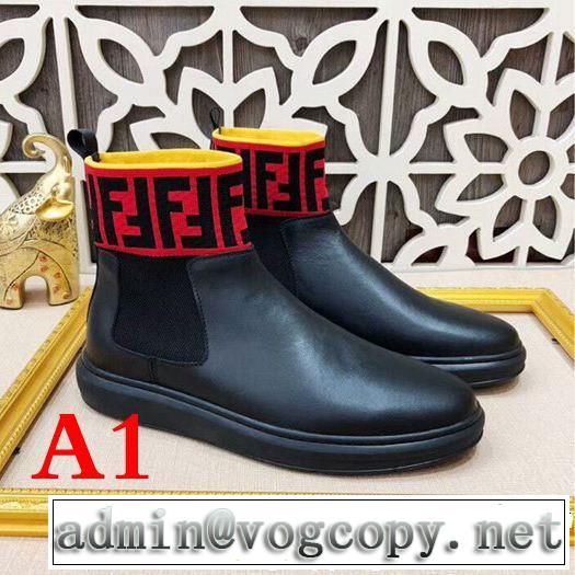 ショートブーツ FENDI フェンディ2018人気の主流アイテム 圧倒的人気新着 2色可選